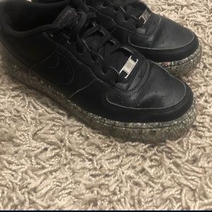 Nike black air forces big impact